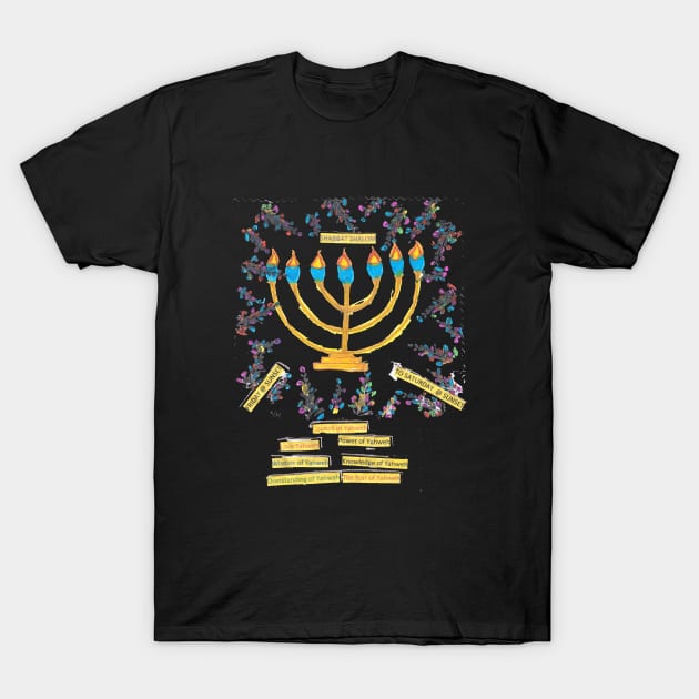 Shabbat Shalom T-Shirt by @ Shalom Family